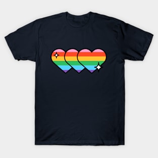 Rainbow Pride Hearts T-Shirt